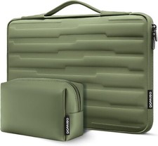 15.6 Inch Shock Resistant Laptop Sleeve with Handle Protective Case, Olive Green picture