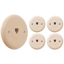 Newhouse Hardware 5 -Pack Plastic RJ11 Wall Jack picture