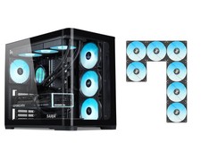 SAMA V60 PC Case, Mid-Tower Computer Case, A Curved Tempered Glass, 7 picture