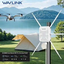 WAVLINK AX3000 WiFi6 Extender Outdoor Router Waterproof for Camera Farm Security picture