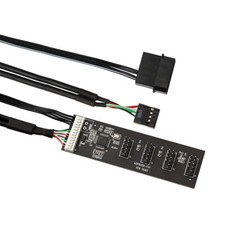 USB 2.0 9pin 10pin Header 1 to 4 Female Splitter  Cable HUB with   Adapter picture