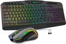 Redragon S101M-KS Wireless Gaming RGB Keyboard & Mouse - New & Unused picture