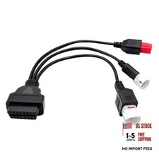 1 Pcs 3 in 1 OBD2 Diagnostic Cable 16 Pin OBD2 Adapter to 3/4/6 Pin Cable picture