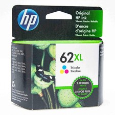New Genuine Hp 62XL High Yield Tri-Color Ink Cartridge picture