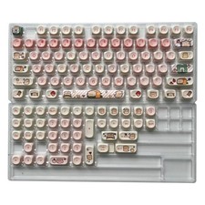 Pink Pig Keycap PBT Dye-Sub MOA Profile Mechanical Keyboards 118 Anime Keycaps picture