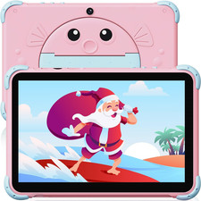 Tableta infantil de 10 pulgadas, Android, con funda y cámara dual. picture