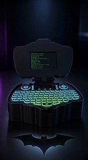 Mini Custom Computer Cyberdeck Batman Shaped With Illuminated Keyboard picture