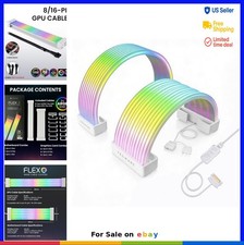 ARGB PSU Cable Extension Kit 24 Pin 8 Pin 16 Pin GPU 5V 3 Pin Sync Silicone picture