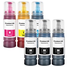 6 PCS 522 T522 Ink Bottles Refill Multipack Fits ET2400 ET2720 Printers picture