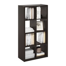8 Cube Bookshelf Extra Thick Frame Dark Oak Furinno Cubicle LU22006DOK picture