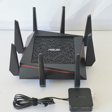 📡ASUS RT-AC5300 Tri-Band AC5300 Gigabit Router 4 LAN USB 3.0 Black Tested picture
