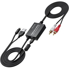 PROZOR 192KHz Digital to Analog Audio Converter 7ft/2.1m Cable Optical to RCA Ad picture