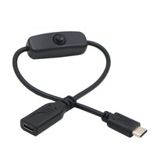 NFHK USB-C with On Off Power Switch Button USB Type C Male to Female USB-C Cable picture
