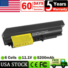 Battery T400 for IBM Lenovo ThinkPad T61 R61 R400 Series 14.1