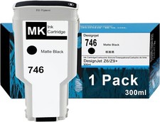 746 MK Matte Black 300-ml Ink Cartridges(P2V80A) Ink Cartridge Z6/Z9+ Plotter picture