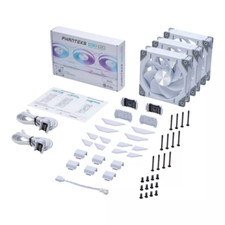 Phanteks D30 Positived Fan - 3-pack - D30-120 D-RGB 12CM BLACK/White picture