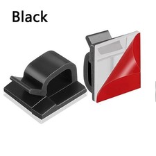 20Pcs Cable Clips Self-Adhesive Cord Management Wire Holder Organizer Clamp US picture