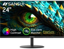 SANSUI Computer Monitor 24 inch Eye Care FHD 1080P Display HDMI,VGA Ports wit... picture