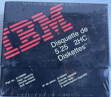 IBM 5.25 DISKETTE 2HC DOUBLE SIDED HIGH CAPACITY 40 TRACK 10 PACK SEALED BOX NEW picture