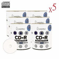 3000 Smartbuy CD-R White Inkjet Printable Recordable Disc with Wrapped Shrink picture
