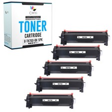 5-Pack Compatible CMYi TN760 Cartridges fits Brother HL-L2370DW XL MFC-L2759DW picture