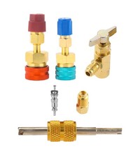 R1234yf Adapter Kit - Self-Sealing Can Tap & Quick Coupler for R134a Conversion picture