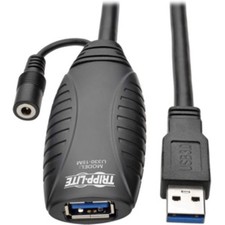 TRIPP LITE Eaton Long USB 3.0 Extension Cable, USB-A, 49ft / 15m, 15M, Black picture