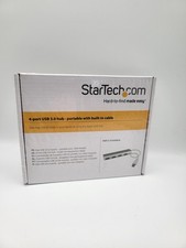 StarTech.com 4-Port USB 3.0 Hub Portable w/Built in Cable ST43004UA  Sealed NIB picture