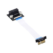 Cablecc PCI-E 1X Riser Extension Ribbon Cable 10cm Low Profile Japan Import picture
