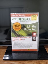Webroot Secure Anywhere PC Software. (BRAND NEW, SEALED, & 2014) picture