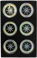 EMF Stickers Blocker Neutralize Shield Protection for Cell 6 Pcs Sliver  picture