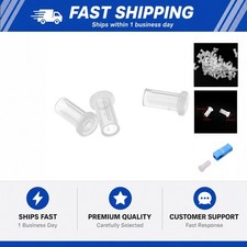 100PCS Clear Fiber Optic Dust Caps Fiber Optic T-Shaped Dust Cap for Devices picture