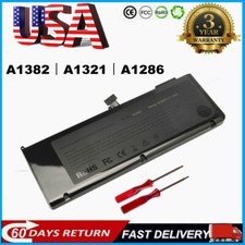 A1321/A1382 Battery for Apple MacBook Pro A1286 2009 2010 2012 Late/Early 2011 picture