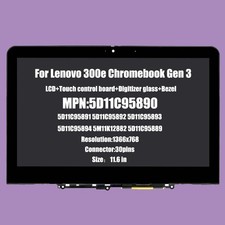 NEW For Lenovo 300e Chromebook Gen 3 Pen Touch LCD screen 5D11C95890 5D11C95892 picture