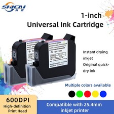 3pcs Black Fast Dry Ink Cartridge Compatible for 25.4mm Handheld Inkjet Printer picture