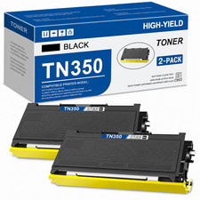 TN350 2PK Replacement 2BK Toner for DCP-7020 HL-2040 HL-2070N MFC-7220 MFC-7820N picture