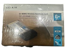 Belkin F5D9010 802.11g MIMO G+ Wireless Notebook Card PCMCIA Adapter Sealed. picture