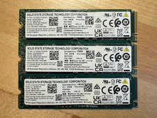 Lot of 3: SOLID STATE STORAGE TECHNOLOGY CORPORATION 256GB NVMe SSD M.2 2280 picture
