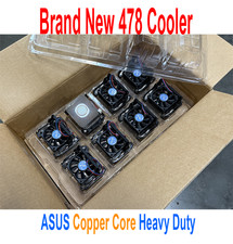 ASUS Socket 478 CPU Cooler Copper Core Heatsink with built-in Thermal Sensor Fan picture