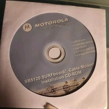 Motorola SB5120 Series Surfboard Cable Modem Installation CD-Rom Drivers picture