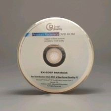 Great Quality Product Recovery DVD-ROM (ZX-5361 Notebook) picture