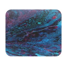 Abstract Blue Purple Fluid Art Mouse Pad picture