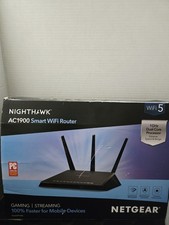 NETGEAR NIGHTHAWK R7000 AC1900 DUAL-BAND SMART USB WIFI ROUTER W ADAPTER picture