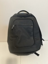 Incase Icon Black Nylon Tech Laptop Backpack Bag Adjustable Strap Padded Back picture