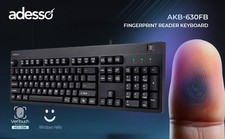 Adesso  Fingerprint Keyboard Taa Accs Aes 256 Model AKB-630FB-TAA picture
