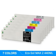 7PC ECO-SOL MAX2 Compatible Ink Cartridge ESL4 For Roland XR-640 XF-640 RF-640 picture