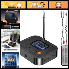 3-in-1 Bluetooth 6.0 Audio Receiver, Wireless Adapter with FM Radio, Remote, Dua picture