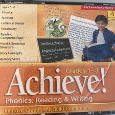 Achieve Grades 1-3 Phonics, Reading, Writing, Learning Company Software 1998 picture