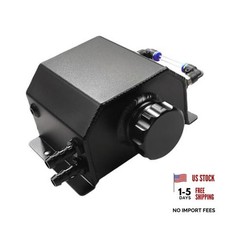 1L Coolant Overflow Tank, Aluminum Radiator Tank Coolant Overflow Black picture