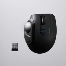 ELECOM bitra Trackball Mouse Quiet Thumb Bluetooth 2.4GHz M-MT1MRSABK JAPAN NEW picture